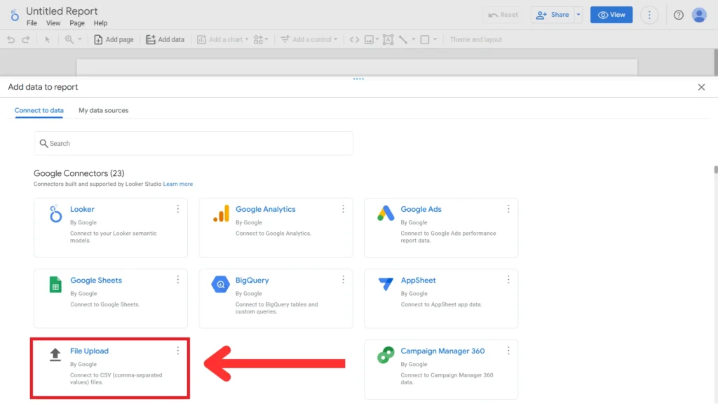 Looker Studio Connect Data