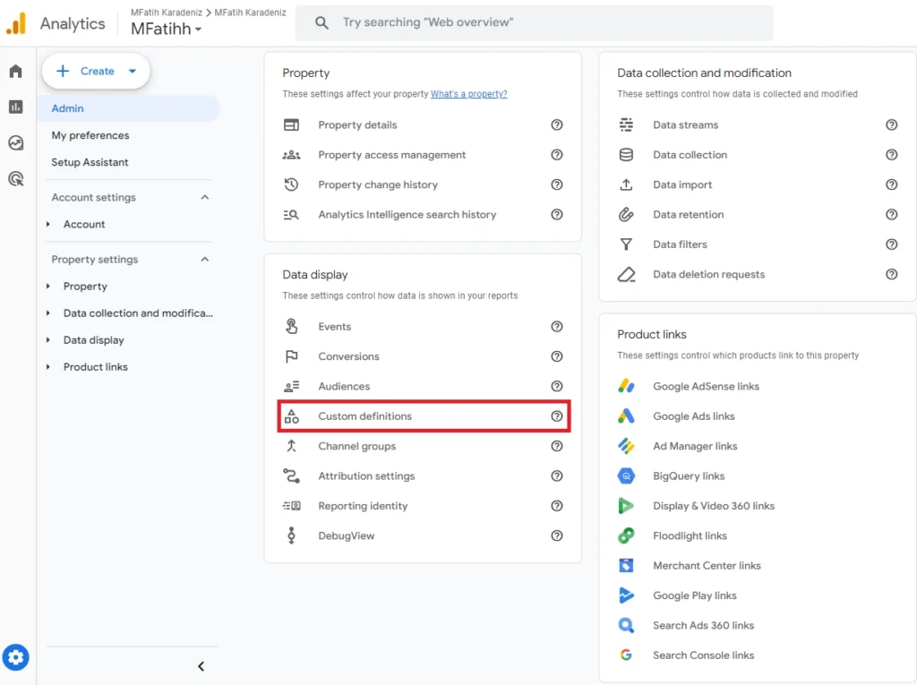 Ga4 Custom Definitions