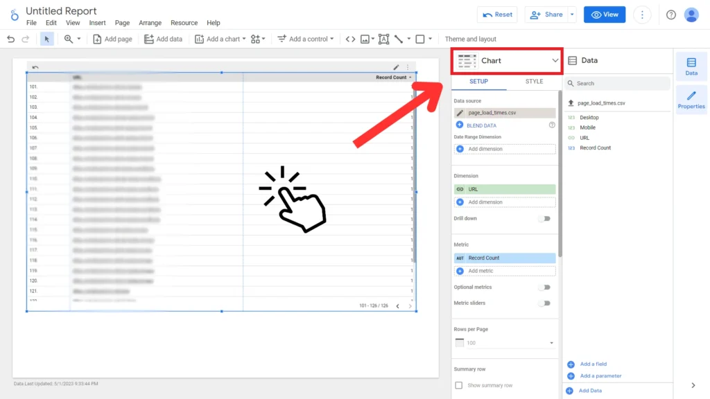 Chart Settings Looker Studio